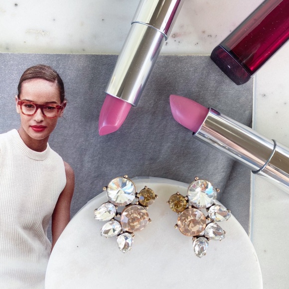 "Emerson" Earrings || Clear Crystal Statement - Picture 2 of 10